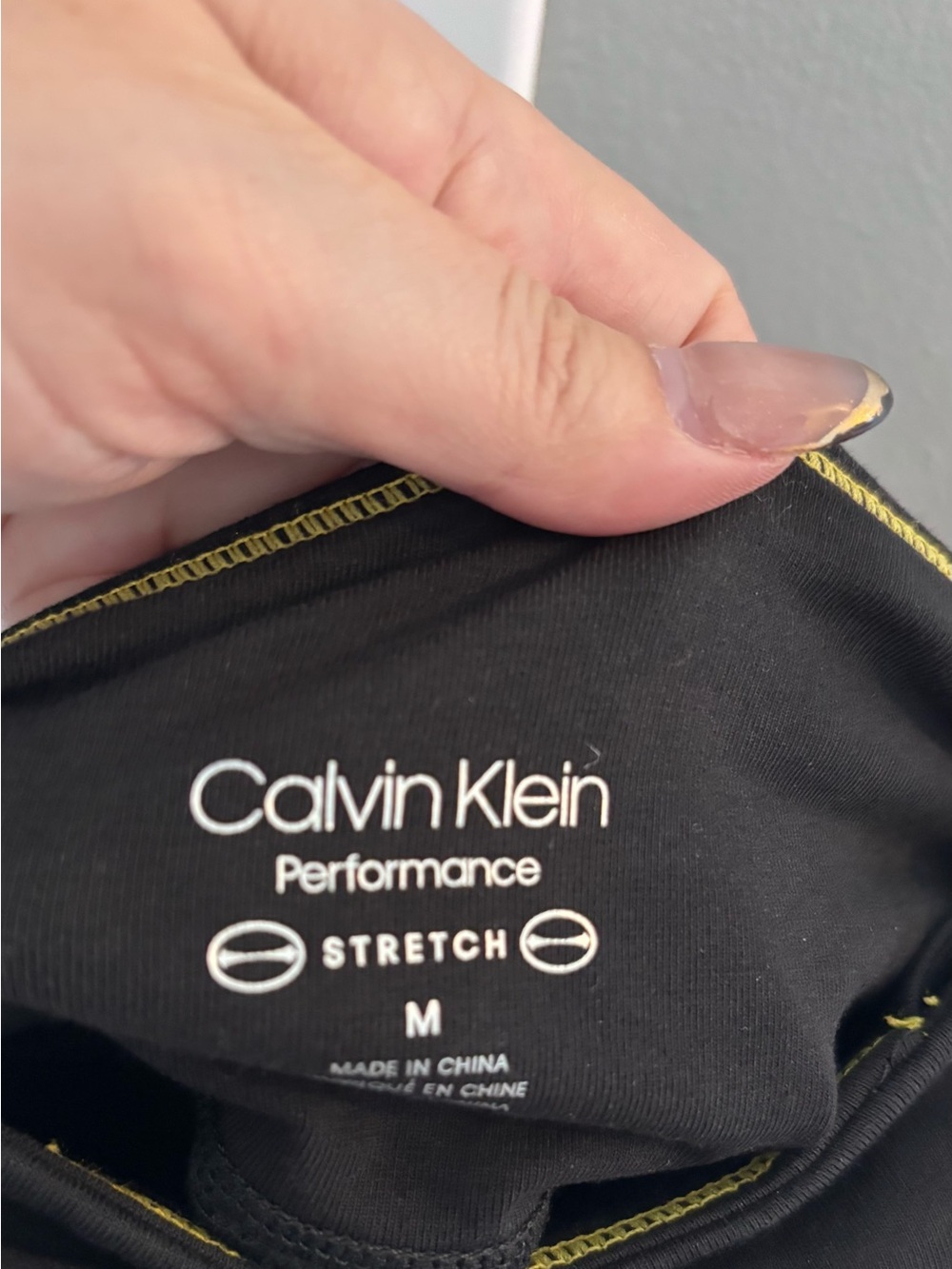 Calvin Klein Black Performance Leggings with White Side Logo - Picture 5 of 7
